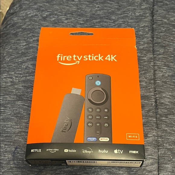 Amazon Fire TV Stick 4K - Orange and Black - Picture 1 of 1